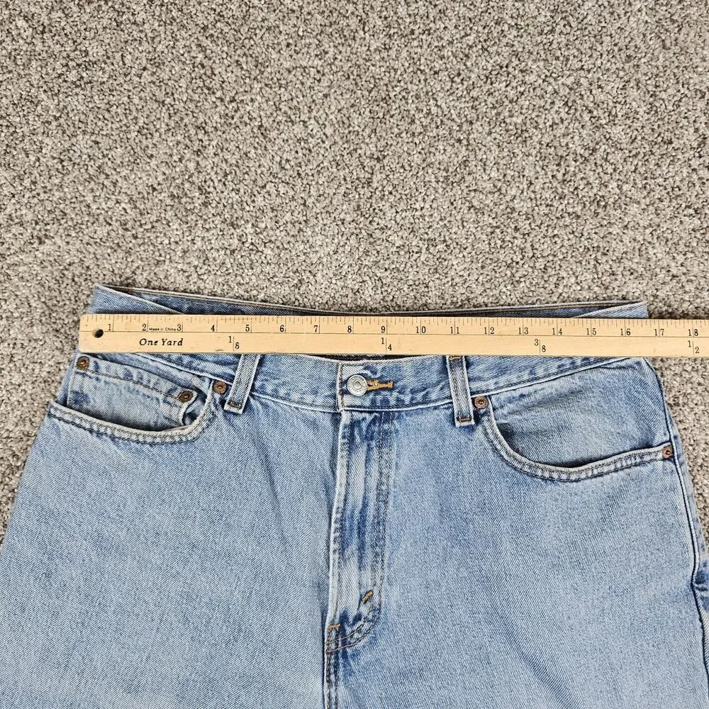 Levis 560 Jeans Mens 33x29 Light Wash Loose Tapered Relaxed Grunge Distressed